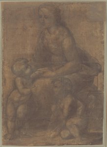 聖母子と洗礼者聖ヨハネ 作： Raphael