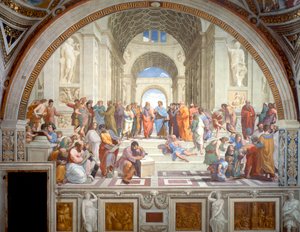 アテネの学校、1509-1511。 作： Raphael