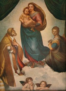 システィーナマドンナ、1512年、1911年 作： Raffaello Sanzio Raphael