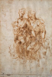 聖アンナと聖母子、c1500-1520 作： Raphael