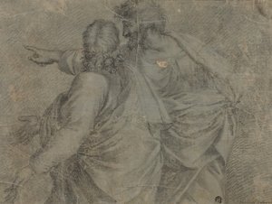 2 人の男性の会話とジェスチャー 作： Raphael