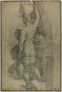 水瓶を運ぶ女性 作： Raphael