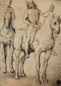 男性乗馬;ラファエルの絵。ギャラリーデルアカデミア、ヴェネツィア 作： Raffaello Sanzio Raphael