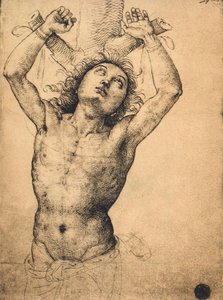 聖セバスチャン;ラファエル、ギャラリーデルアカデミア、ヴェネツィアによる描画 作： Raffaello Sanzio Raphael