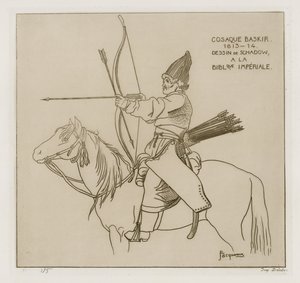 バシキール・コサック、1813-1814 作： Raphael Jacquemin