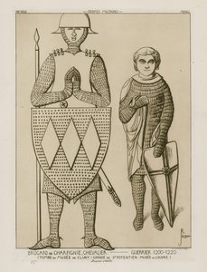 シャルピニーのブロカード、騎士-兵士、1200-1220 作： Raphael Jacquemin