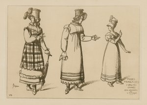 フランスのファッション（1814-15）