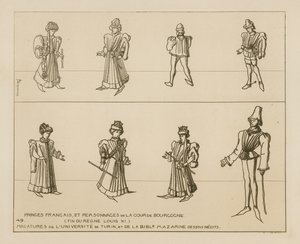 フランスの王子とブルゴーニュの宮廷の性格
