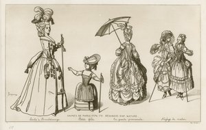 パリの女性、1774-79 作： Raphael Jacquemin
