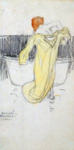 赤毛の女性...バスルーム、c1900-1917