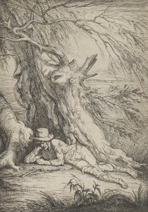木の下の盗賊、1795-1801。 作： Raphael Lamar West