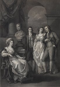 キャサリン・ペトロヴナ・バリャティンスカヤの家族の肖像画（1750～1811年、旧姓ホルスタイン＝ベック王女、1793年） 作： Raphael Morghen