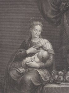 ミルクの聖母、1815年。 作： Raphael Morghen