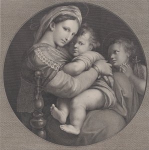 椅子のマドンナ Madonna della Seggiola, 1793年。 作： Raphael Morghen