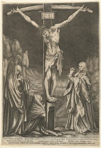 小さなはりつけ 作： Raphael Sadeler I after Matthias Grünewald
