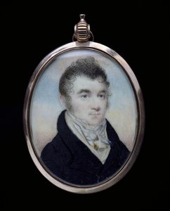 JSウィレットの肖像、1810年頃（象牙の水彩画） 作： Raphaelle Peale