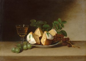 ケーキのある静物、1818年。