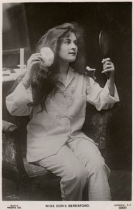 ドリス・ベレスフォード、イギリスの女優、1900 年代。 作： Rapid Photo Company