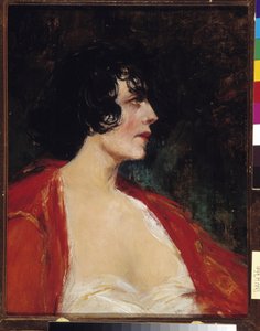 赤いブラウスを着た女性の肖像 レイモンド・アレグレ (1857-1933) 作 20 世紀 作： Raymond Allegre