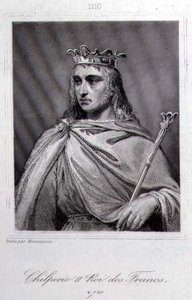 チルペリック2世 (c.675-721) ネウストリアの王（彫刻 作： Raymond Quinsac (after) Monvoisin