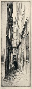 Rue du Chat Qui Peche、1915 作： Raymond Ray Jones