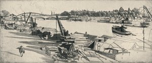 1915年のアンリ4世港 作： Raymond Ray Jones