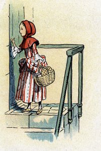 シャルル・ペローの童話より「赤ずきんちゃん」（挿絵）1920年頃 作： Raymond de la Neziere