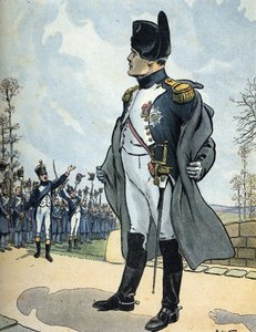 エルバ島への亡命から帰還した皇帝ナポレオン1世（1769-1821）の肖像画 作： Raymond de la Neziere