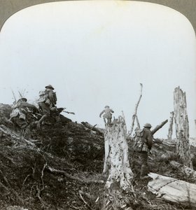 トローンウッドの襲撃、ソンム、フランス、第一次世界大戦、1916 作： Realistic Travels Publishers