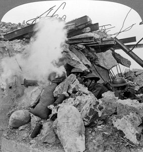 機関銃の巣、Poelcappelle、ベルギー、第一次世界大戦、1914-1918。 作： Realistic Travels Publishers