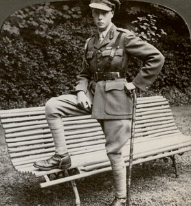 軍服を着たプリンスオブウェールズ、フランス、第一次世界大戦、1914-1918。 作： Realistic Travels Publishers