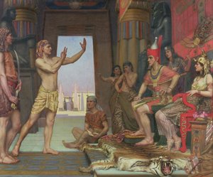 ジョセフ、ファラオの夢を解釈する、1894年 作： Reginald Arthur