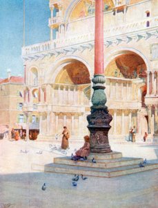 イン・ザ・ピアッツァ（カラーリトグラフ） 作： Reginald Barratt