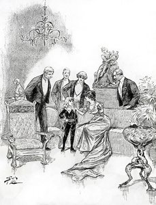 Little Lord Fauntleroy」のイラスト（彫刻）。