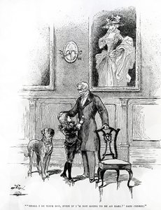 Little Lord Fauntleroy」のイラスト（彫刻）。 作： Reginald Bathurst Birch