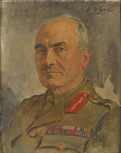 ロナルドフォーブス中佐アダムBt中尉、1940年頃 作： Reginald Grenville Eves