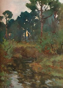 装飾的な景観研究、c1903 1903-1904 作： Reginald Jones