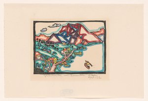 Gmünder See with Traunstein (オブジェクトの元のタイトル) 作： Reijer Stolk (signed by artist)