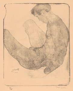 膝を立てた裸の男 作： Reijer Stolk (signed by artist)