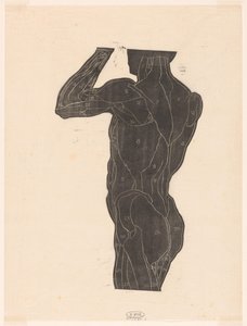 シルエットの男性の背中と臀部の筋肉の解剖学的研究 作： Reijer Stolk