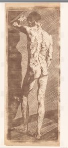 後ろから見た立っている男の子 作： Reijer Stolk