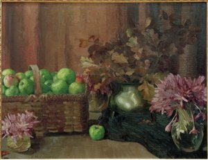 りんごのある静物画 作： Reinhold Max Eichler
