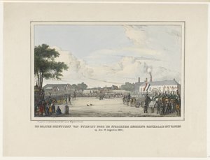 ユトレヒトのモバイル Schuttery は、Stedelyke 政府に感謝されました。 1834 年 8 月 19 日 (オブジェクトのタイトル) 作： Reinier Craeyvanger