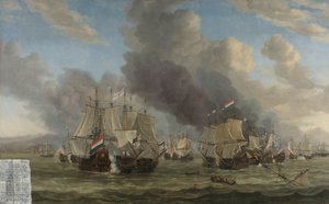 リヴォルノの戦い 1653 年 3 月 14 日、リヴォルノ近郊の海戦