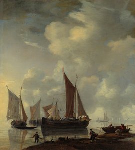 海岸の情景、17 世紀半ば。 作： Reinier Zeeman
