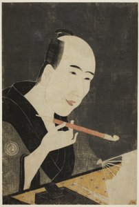 京橋の巨匠・山東京伝の肖像（江戸花京橋名取）