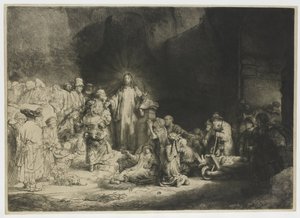（百ギルダープリント 作： Rembrandt van Rijn