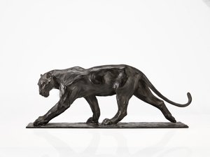 パンサーウォーキング、後脚上げ、1904年頃