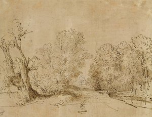 森の道 作： Rembrandt van Rijn