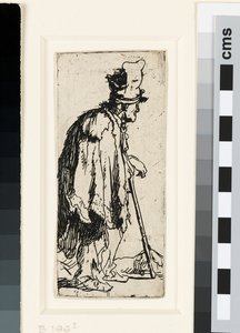 手が不自由な乞食、1629年頃（エッチング） 作： Rembrandt van Rijn
